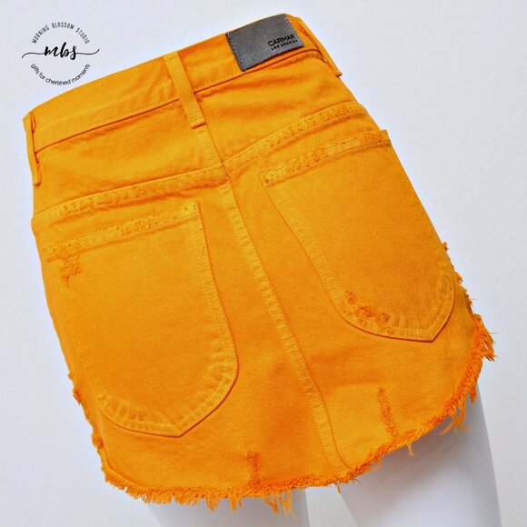 Carmar Beatrice Distressed Frayed Hem Mini Skirt - Picture 7 of 9
